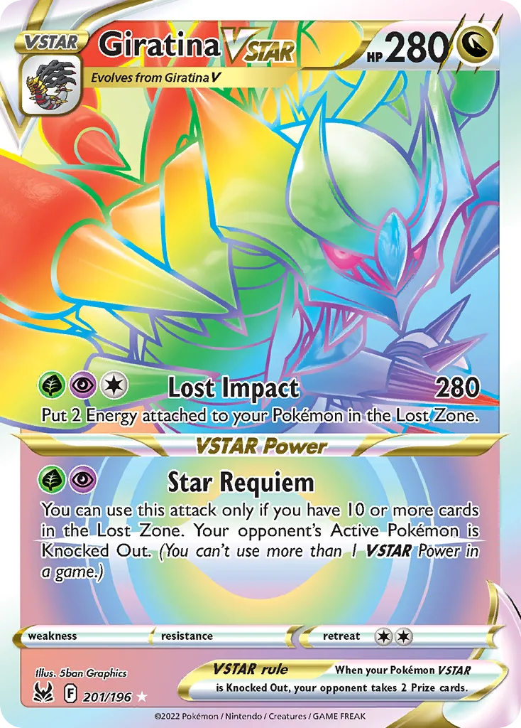Giratina VSTAR from SWSH11: Lost Origin - Pokemon