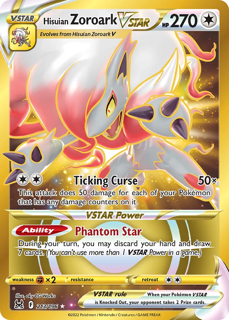 Zoroark de Hisui VSTAR — SWSH11: Lost Origin — Pokemon