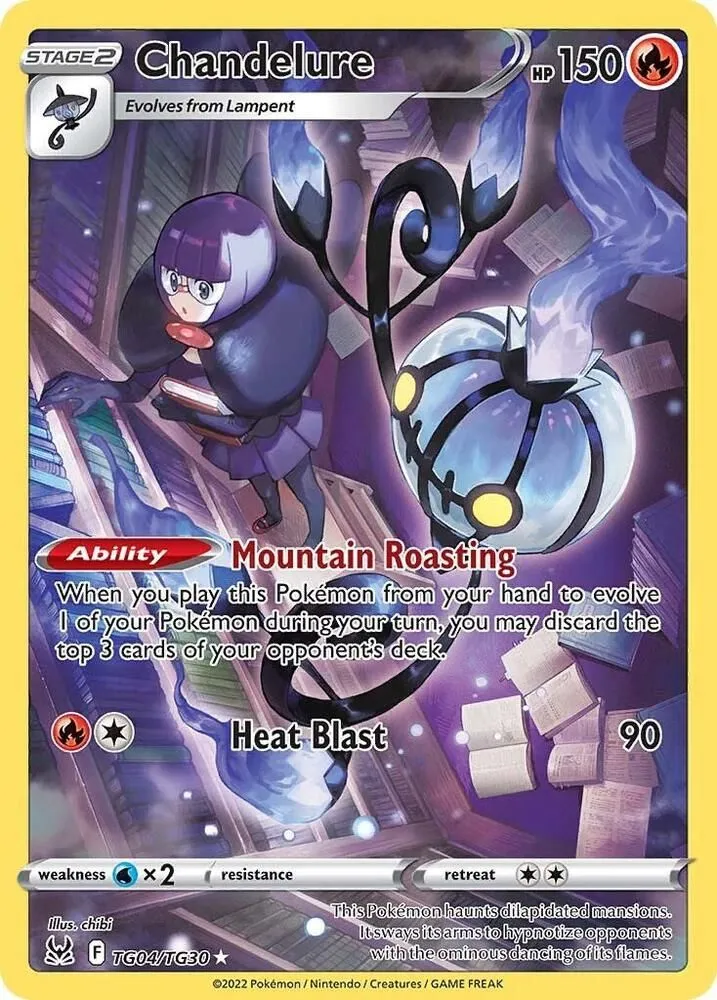 Chandelure from SWSH11: Lost Origin Trainer Gallery - Pokemon