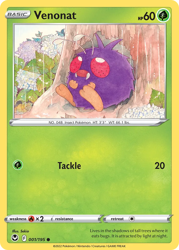 Venonat — SWSH12: Silver Tempest — Pokémon