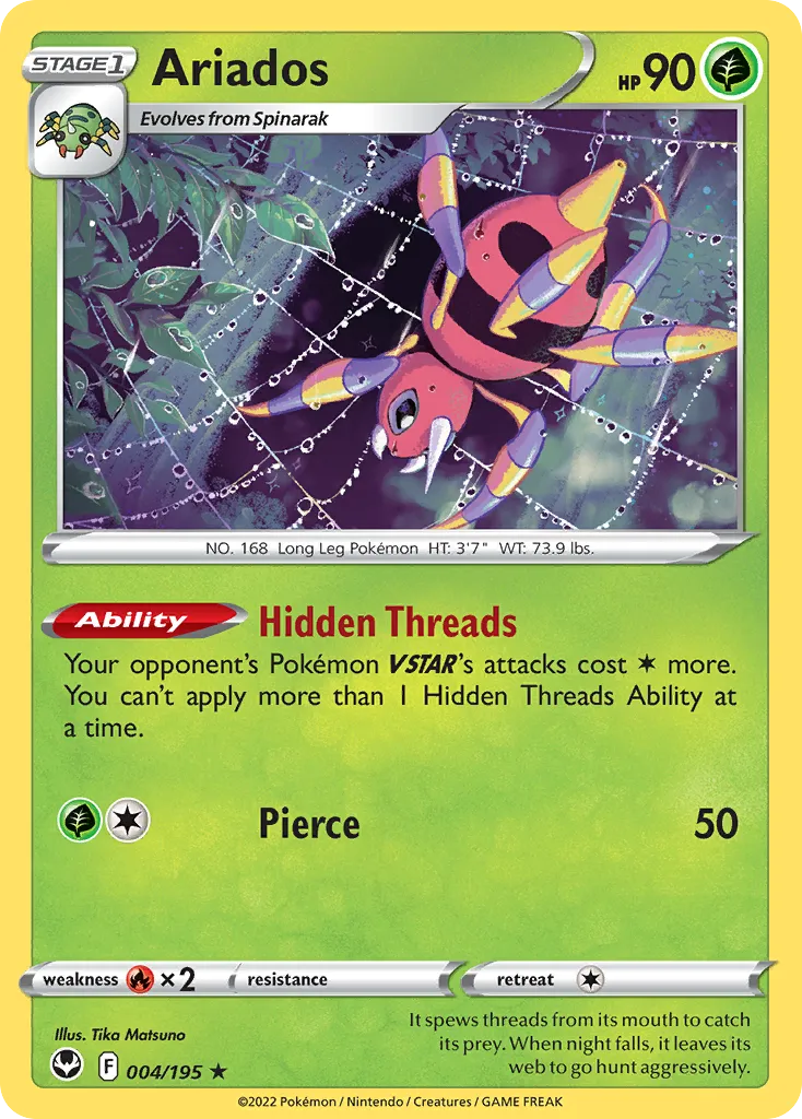 Ariados — SWSH12: Silver Tempest — Pokémon