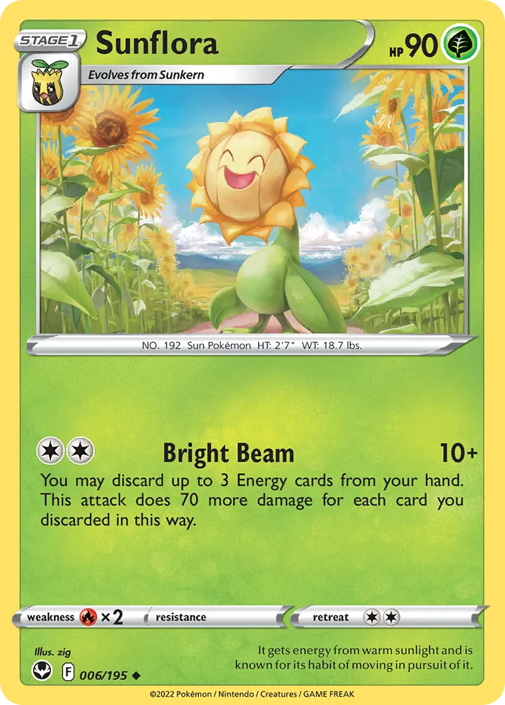 Sunflora — SWSH12: Silver Tempest — Pokémon