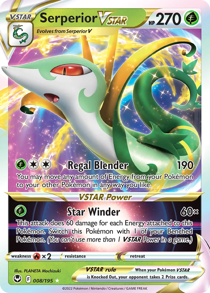 Serperior VSTAR — SWSH12: Silver Tempest — Pokémon