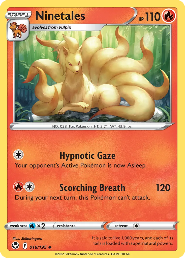 Ninetales — SWSH12: Silver Tempest — Pokemon