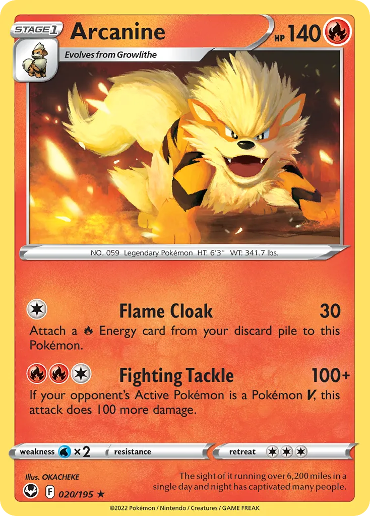 Arcanin — SWSH12: Silver Tempest — Pokémon