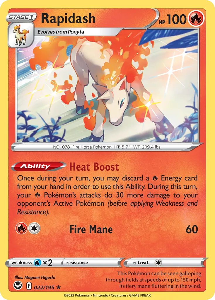 Rapidash — SWSH12: Silver Tempest — Pokemon