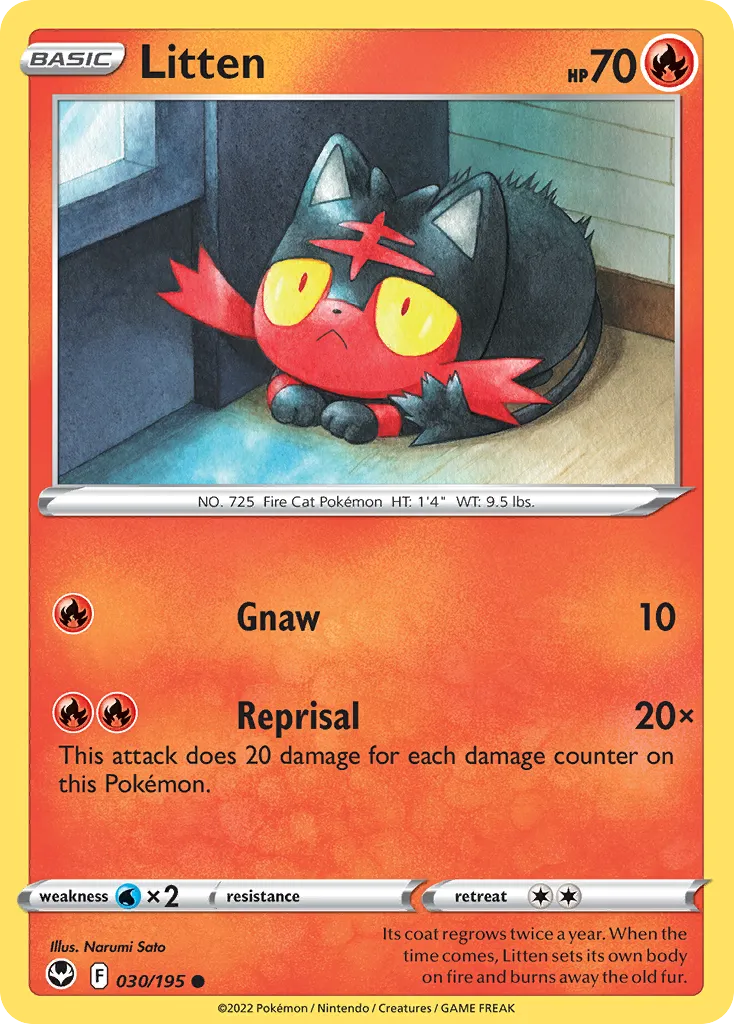 Litten — SWSH12: Silver Tempest — Pokémon