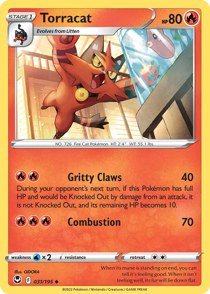 Torracat — SWSH12: Silver Tempest — Pokemon