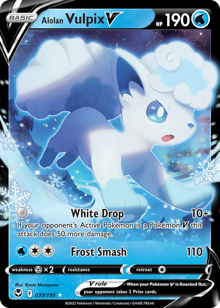 Alolan Vulpix V — SWSH12: Silver Tempest — Pokémon