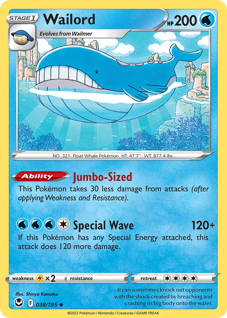 Wailord — SWSH12: Silver Tempest — Pokémon