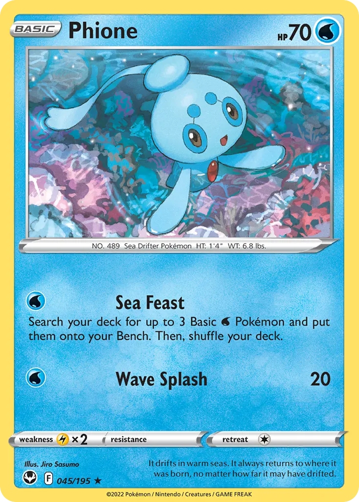 Phione — SWSH12: Silver Tempest — Pokemon