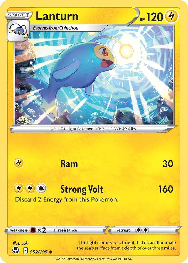 Lanturn — SWSH12: Silver Tempest — Pokémon