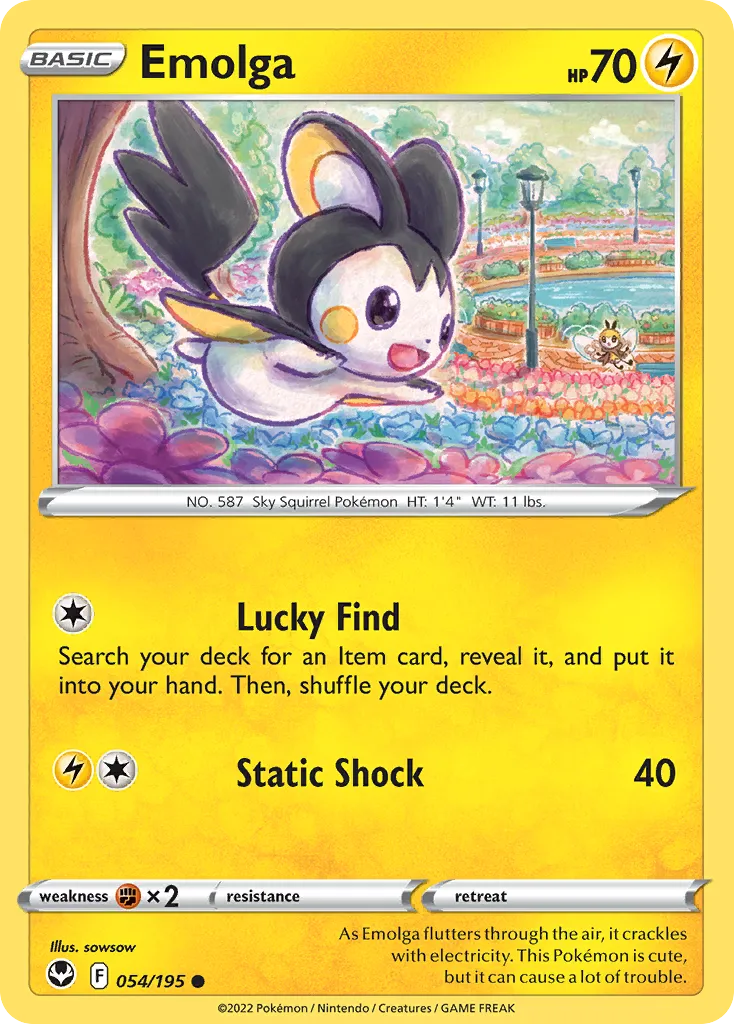 Emolga — SWSH12: Silver Tempest — Pokémon