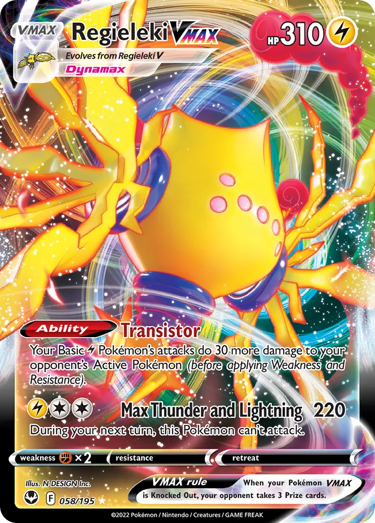 Regieleki VMAX — SWSH12: Silver Tempest — Pokémon