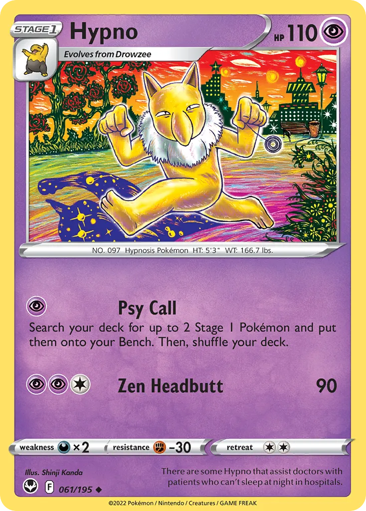Hypno from SWSH12: Silver Tempest - Pokemon