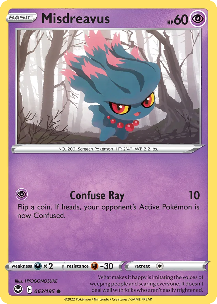 Misdreavus — SWSH12: Silver Tempest — Pokemon