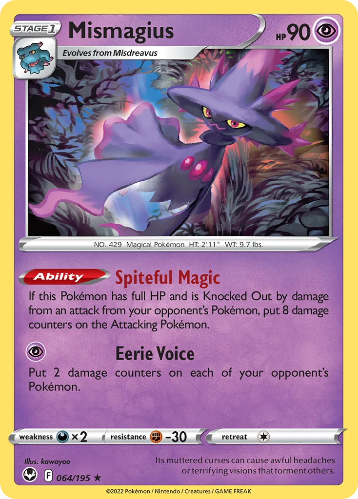 Mismagius — SWSH12: Silver Tempest — Pokémon
