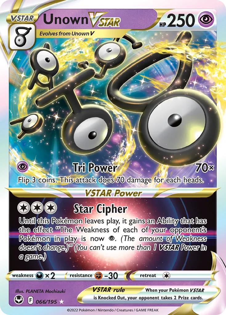 Unown VSTAR — SWSH12: Silver Tempest — Pokémon