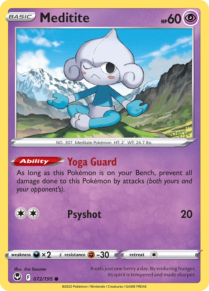 Méditikka — SWSH12: Silver Tempest — Pokémon