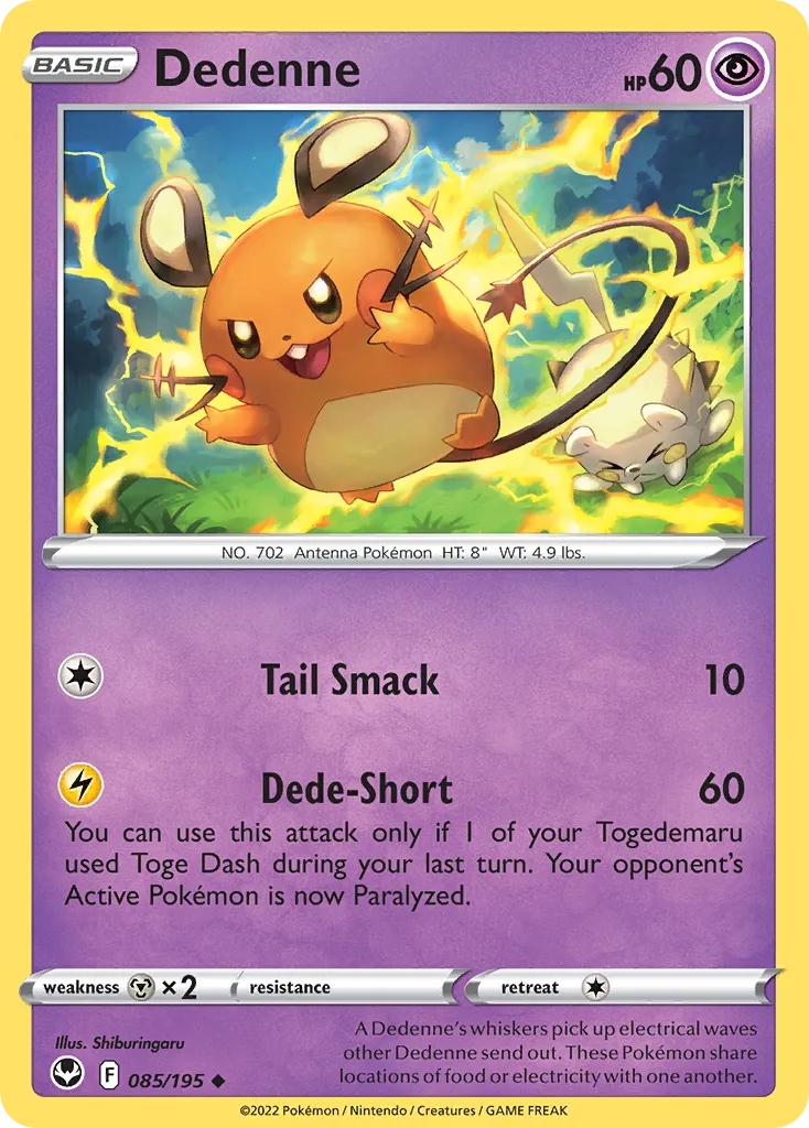 Dedenne — SWSH12: Silver Tempest — Pokemon