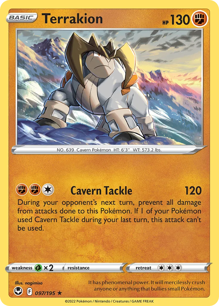 Terrakion — SWSH12: Silver Tempest — Pokémon