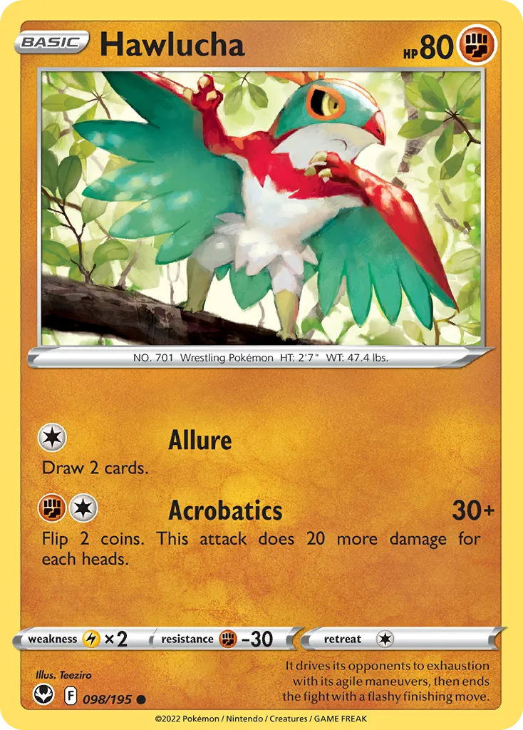 Hawlucha — SWSH12: Silver Tempest — Pokémon
