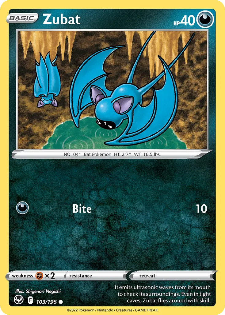 Zubat — SWSH12: Silver Tempest — Pokemon