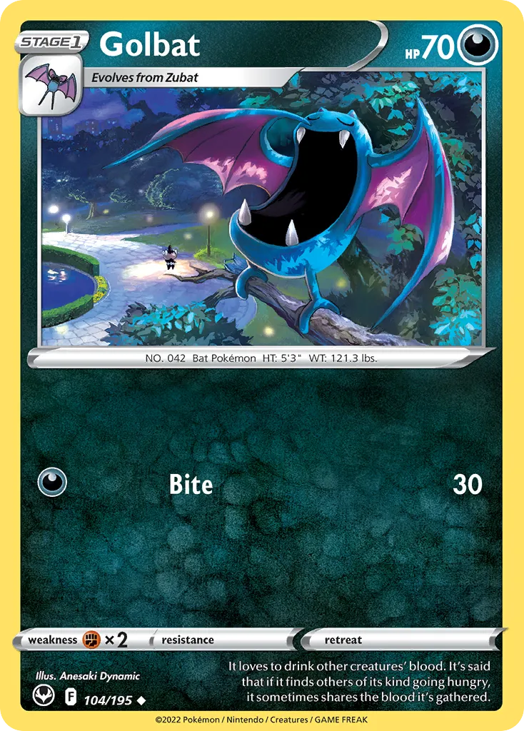 Golbat — SWSH12: Silver Tempest — Pokemon