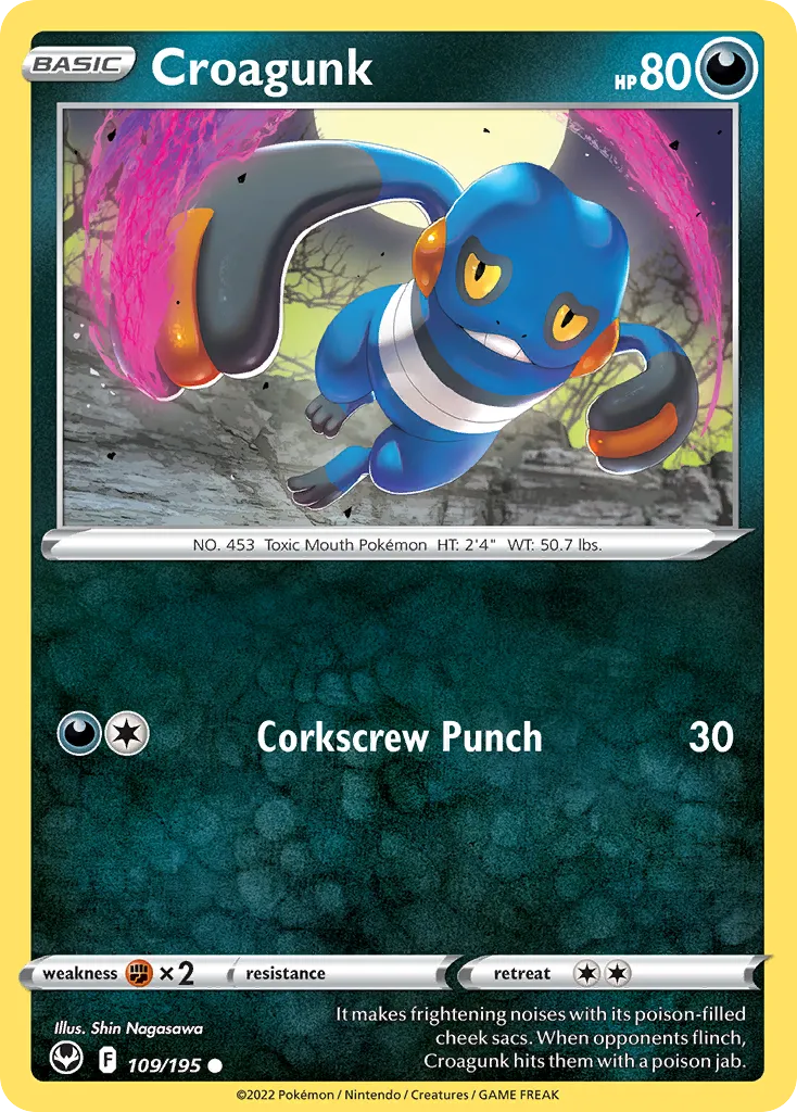 Croagunk — SWSH12: Silver Tempest — Pokemon