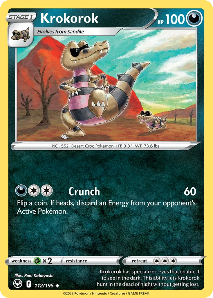 Krokorok — SWSH12: Silver Tempest — Pokémon