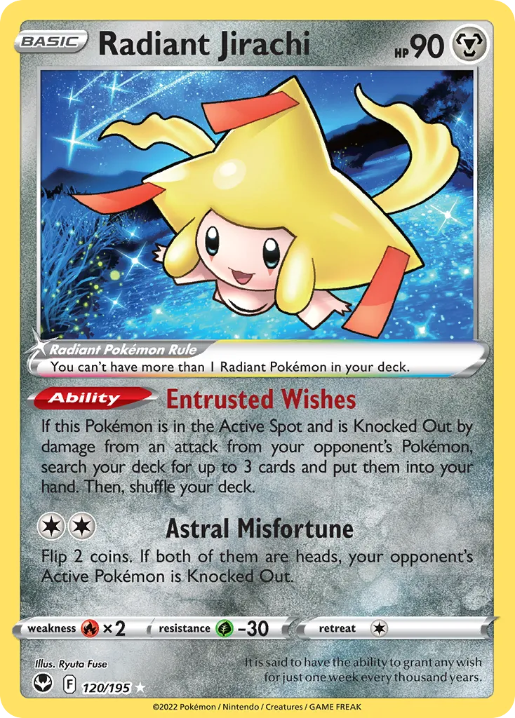 Radiant Jirachi — SWSH12: Silver Tempest — Pokémon