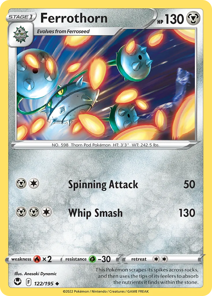 Ferrothorn — SWSH12: Silver Tempest — Pokémon