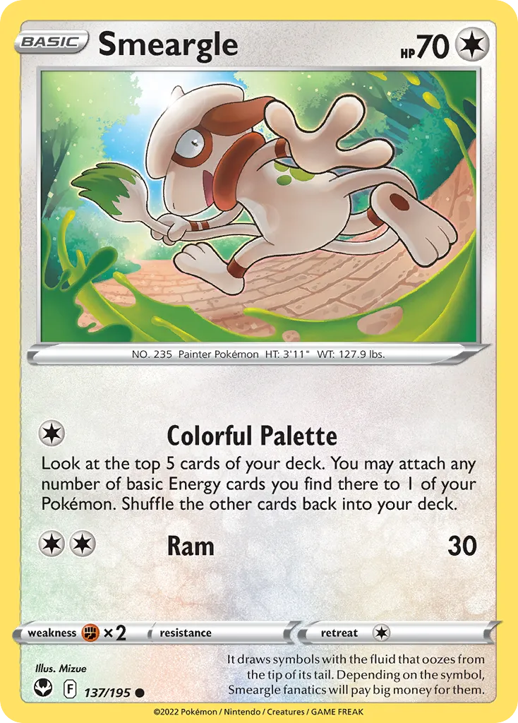 Smeargle — SWSH12: Silver Tempest — Pokemon