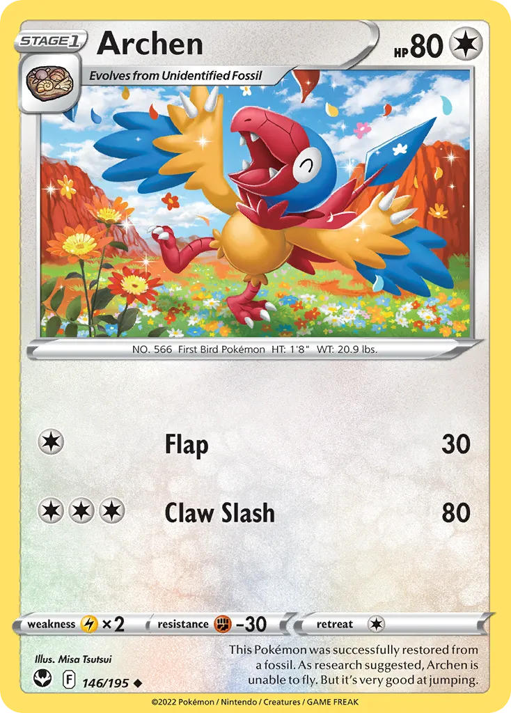 Archen — SWSH12: Silver Tempest — Pokémon