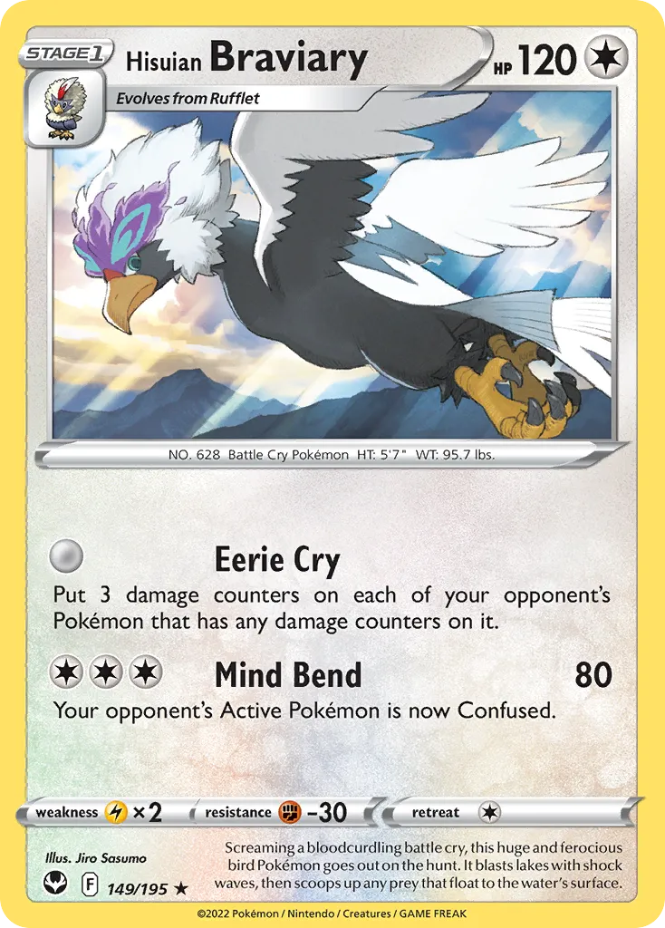 Hisuian Braviary — SWSH12: Silver Tempest — Pokémon