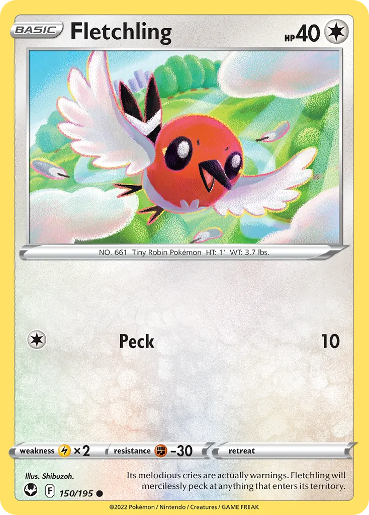 Fletchling — SWSH12: Silver Tempest — Pokémon