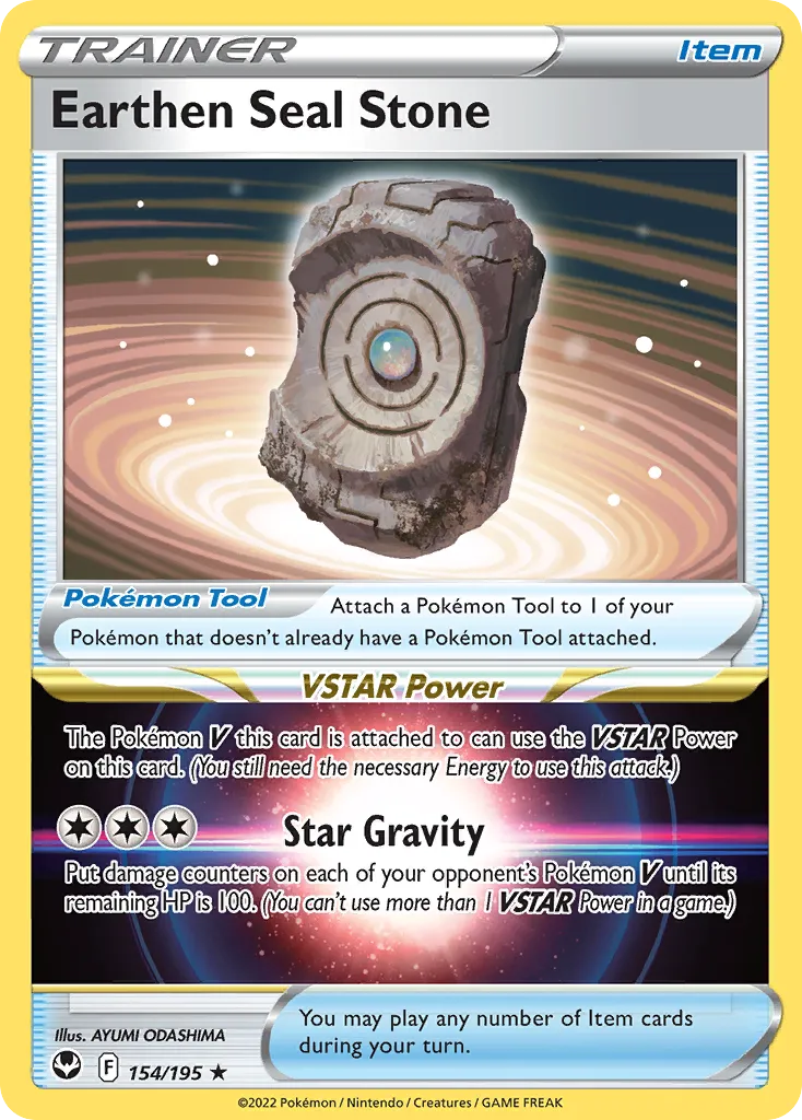 Pierre Scellée Terrestre — SWSH12: Silver Tempest — Pokémon
