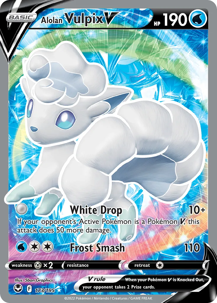 Alolan Vulpix V — SWSH12: Silver Tempest — Pokémon