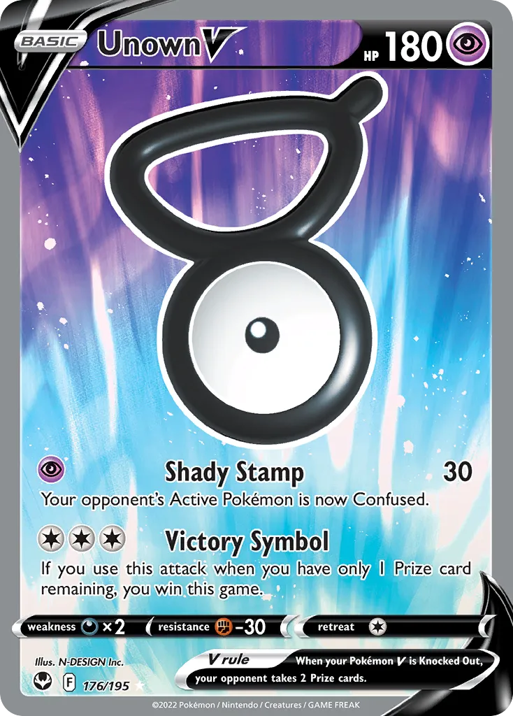 Unown V — SWSH12: Silver Tempest — Pokemon