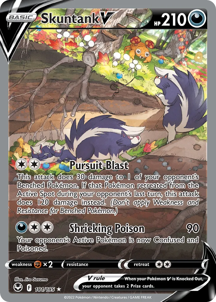 Skuntank V — SWSH12: Silver Tempest — Pokémon