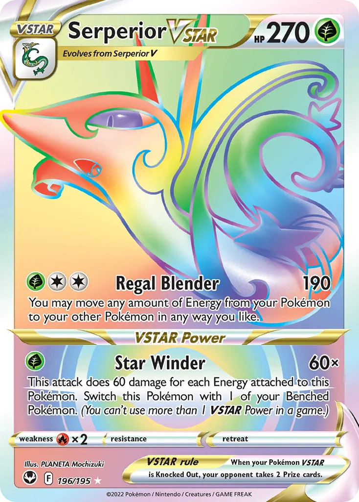 Serperior VSTAR — SWSH12: Silver Tempest — Pokémon