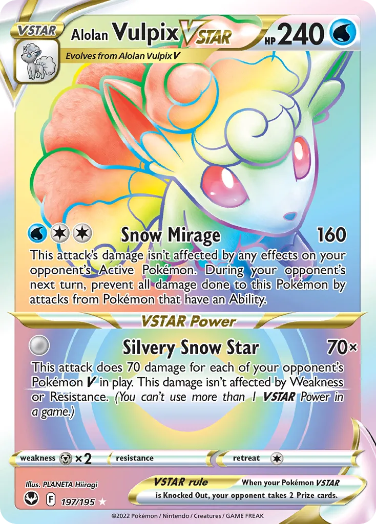 Alolan Vulpix VSTAR — SWSH12: Silver Tempest — Pokemon