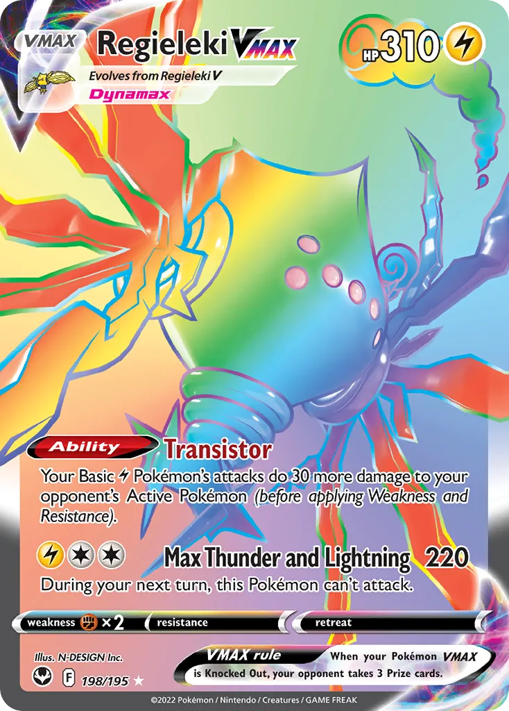 Regieleki VMAX — SWSH12: Silver Tempest — Pokémon
