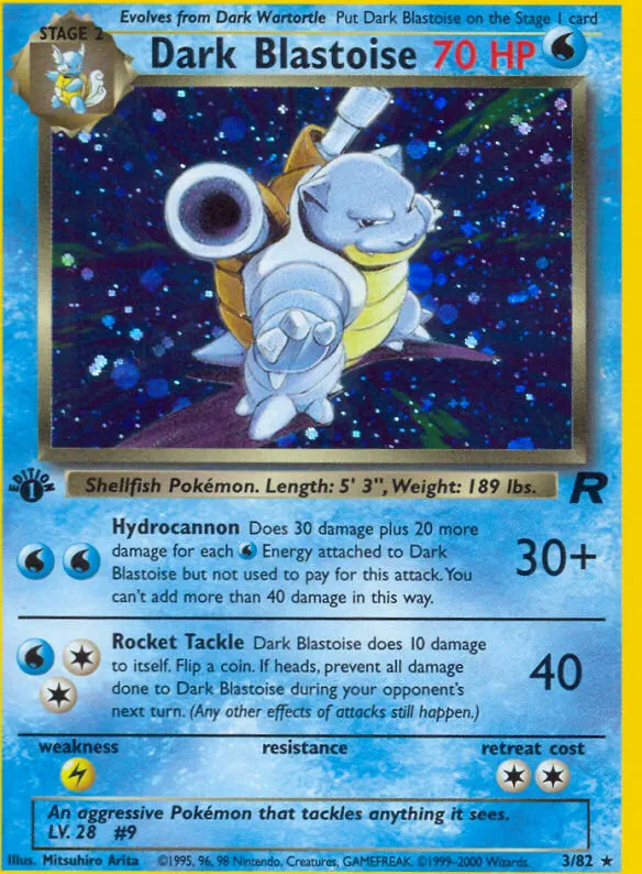 Dark Blastoise — Team Rocket — Pokémon