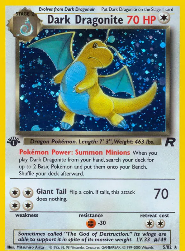 Dracolosse obscur — Team Rocket — Pokémon