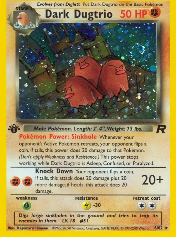 Dark Dugtrio — Team Rocket — Pokémon