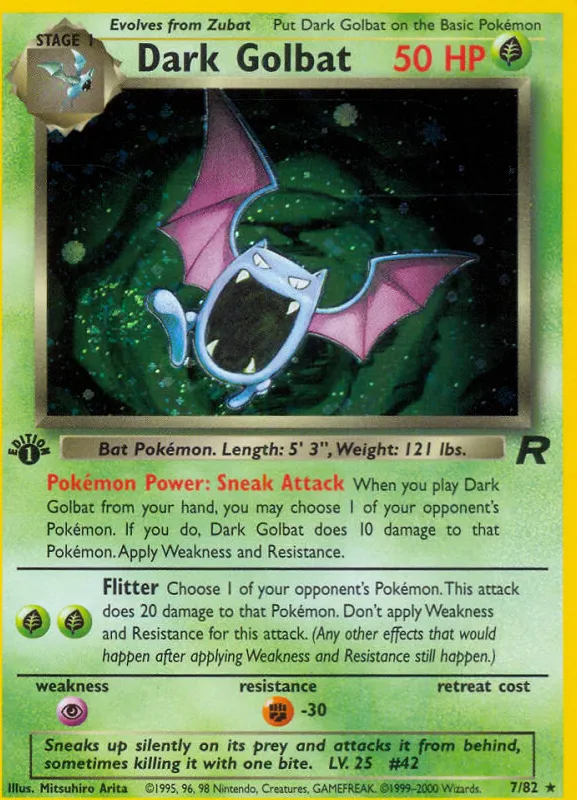 Dark Golbat — Team Rocket — Pokemon