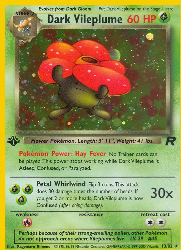 Dark Vileplume — Team Rocket — Pokémon