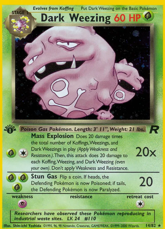 Dark Weezing — Team Rocket — Pokémon