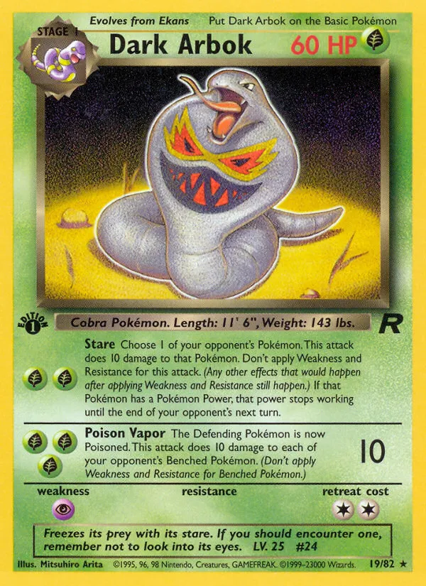 Dark Arbok — Team Rocket — Pokémon
